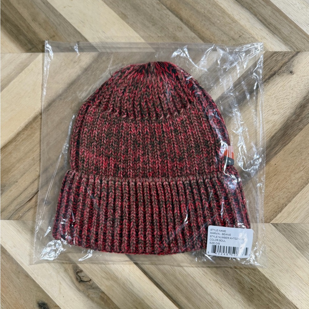 Honor the gift Red and Black Knit Beanie